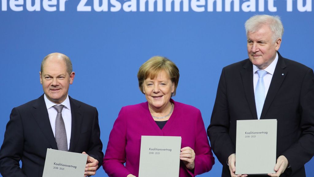Koalitionsvertrag unterschrieben: Union und SPD besiegeln Neuauflage der großen Koalition