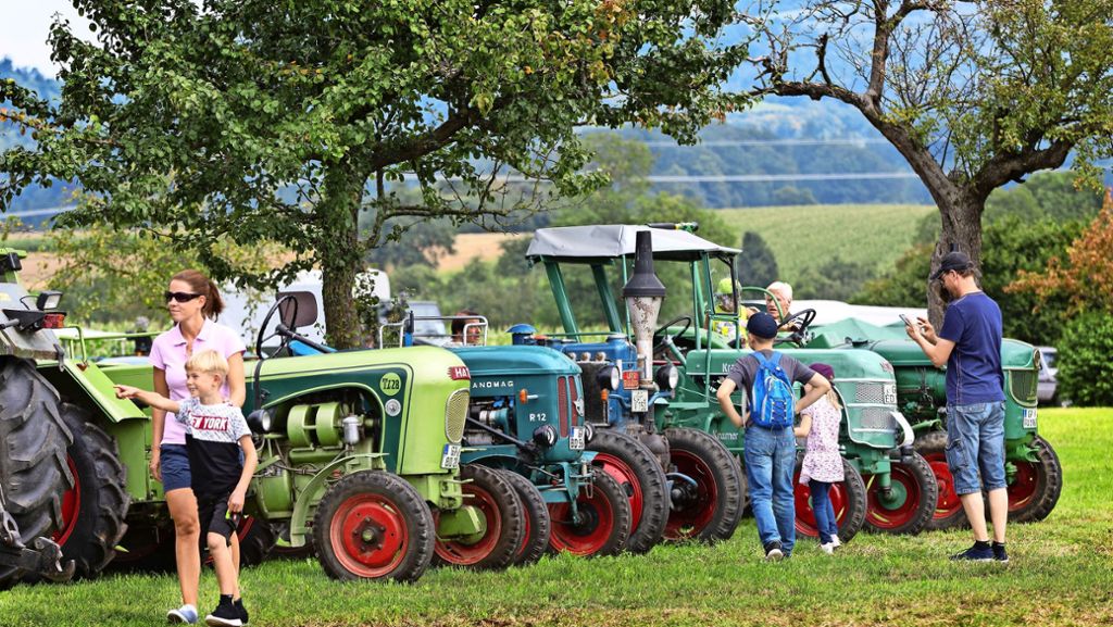 Oldtimer: Mit dem Traktor über die Feldwege getuckert