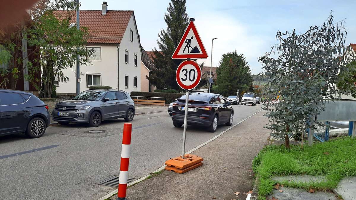 Protest in Fellbach: Anwohner hoffen vergeblich auf Tempo 30