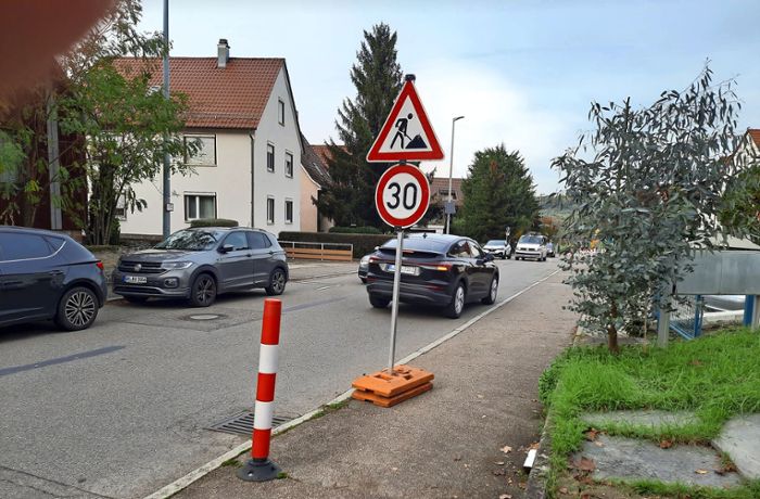 Protest in Fellbach: Anwohner hoffen vergeblich auf Tempo 30