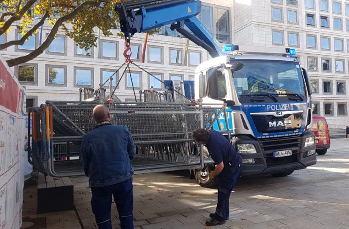 Demos in der Stuttgarter City: Stadt warnt Händler vor Vandalismus