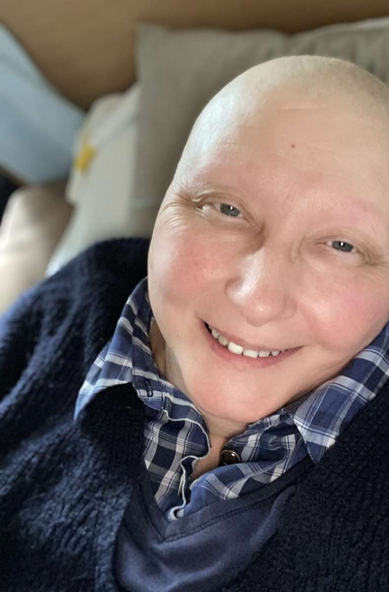 „Auch wenn du krank bist, kannst du glücklich sein“: Schwester Teresa im März 2021 während ihrer Chemotherapie.