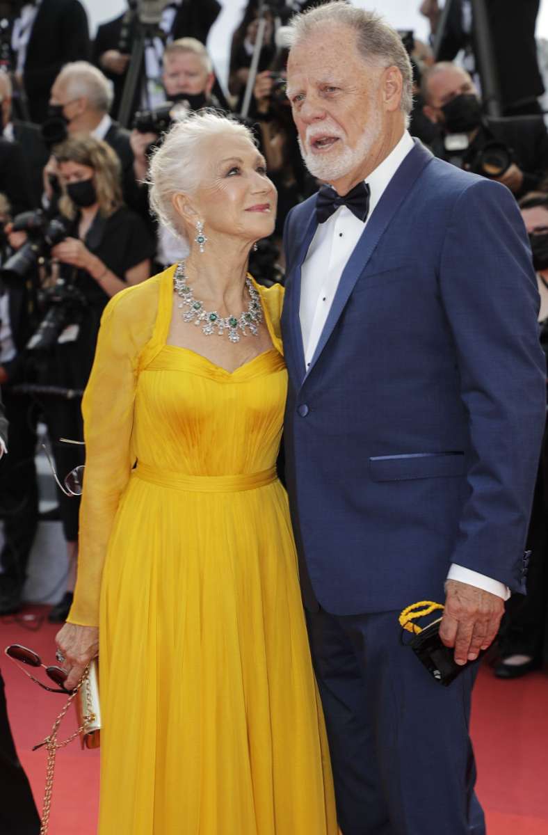 Die britische Schauspielerin Helen Mirren mit ihrem Ehemann, dem Regisseur Taylor Hackford.