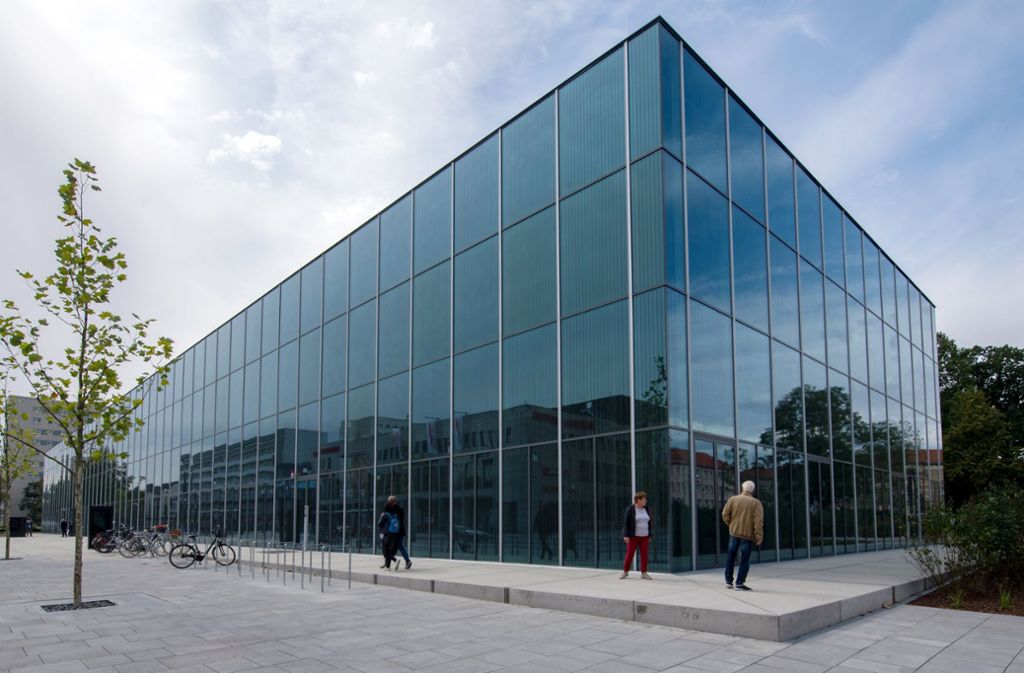 Blick auf das neue Bauhaus Museums in Dessau, entworfen vom Architekturbüro Addenda Architects aus Barcelona.