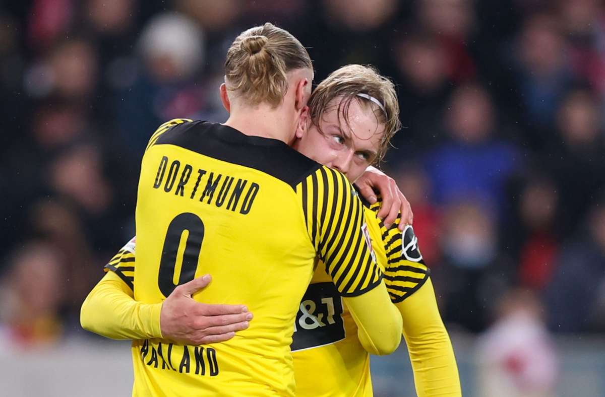 Und wieder Brandt: In der 71. Minute steht’s 2:0 für Dortmund.
