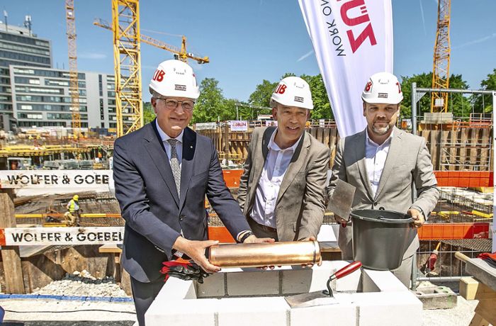 Neues Landratsamt in Esslingen: Warum eine „Zeitkapsel“ ins Fundament betoniert wird