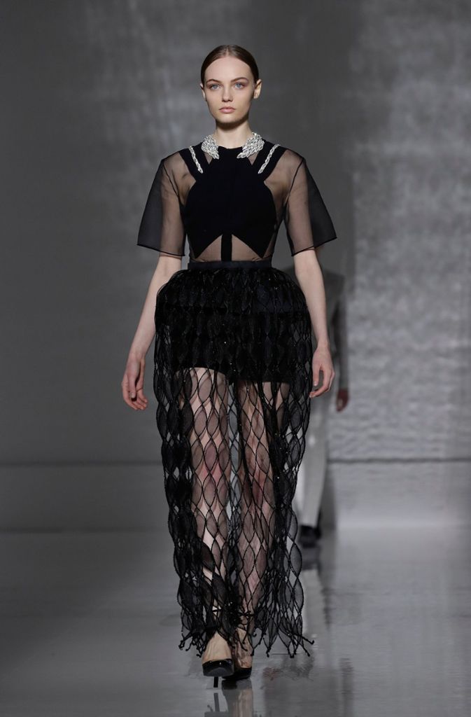 Das Modelabel Givenchy zeigte indes einmal mehr, dass Rautenmuster, ...