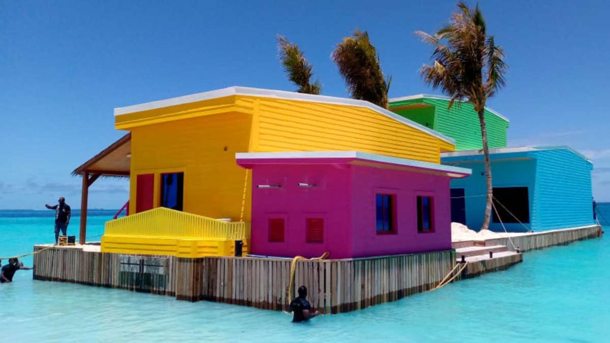 Bauprojekt auf den  Malediven: Eine Stadt schwimmt auf dem Ozean