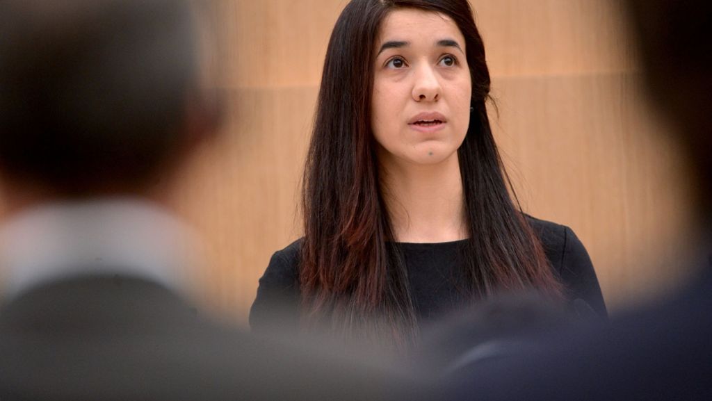UN-Sonderbotschafterin: Nadia Murad spricht im Stuttgarter Landtag