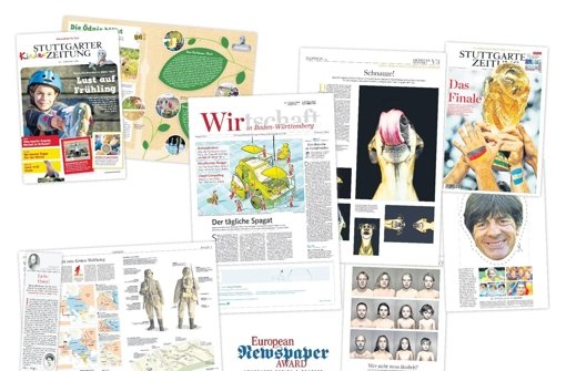 Mehrere Seiten und Projekte der Stuttgarter Zeitung erhalten Preise. Foto: StZ