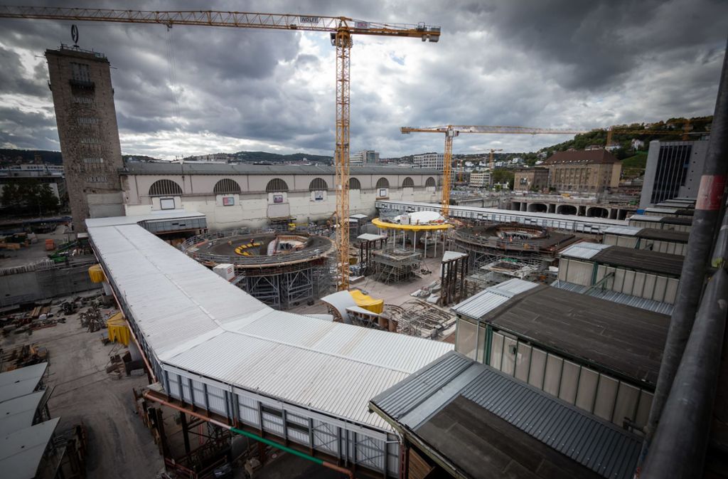 Die S-21-Baustelle am Stuttgarter Hauptbahnhof Foto: Lichtgut/Julian Rettig