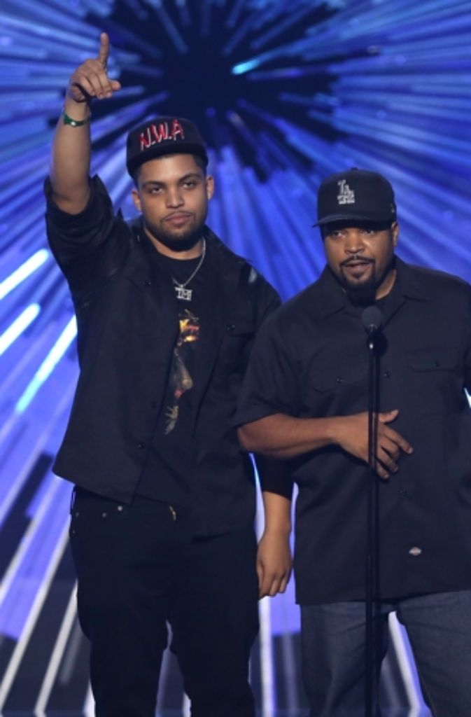 O’Shea Jackson Jr., links, und Ice Cube.