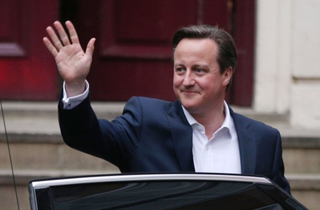 David Camerons Konervsative bleiben wohl an der Macht. Foto: Getty Images Europe