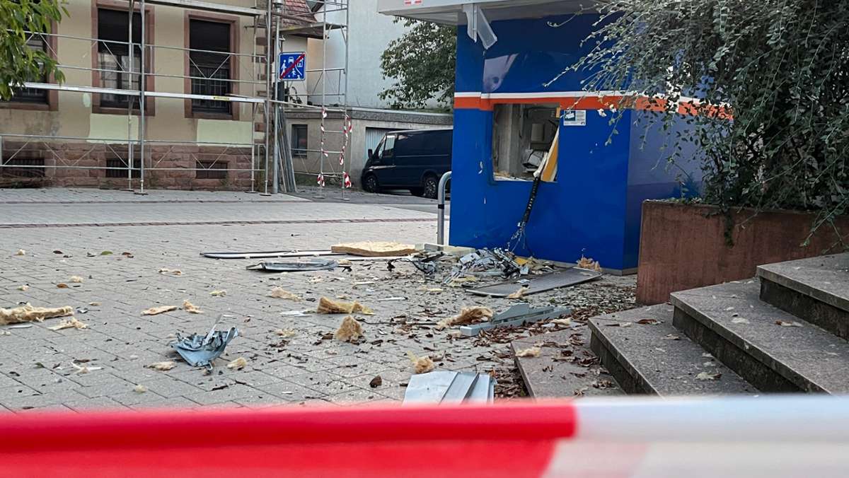 Um 4 Uhr hat’s geknallt: Geldautomat in Sulz gesprengt