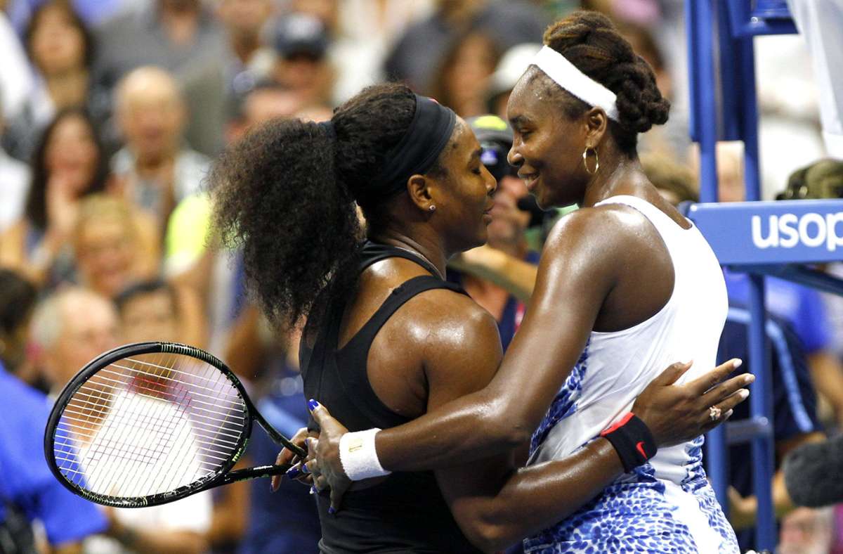 Verstehen sich blendend: Serena (links) und Venus Williams.