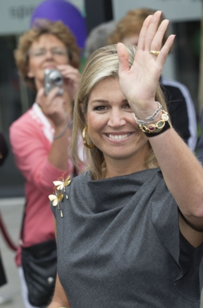 11. September 2014: Die niederländische Königin Máxima zu Besuch in Bussum.