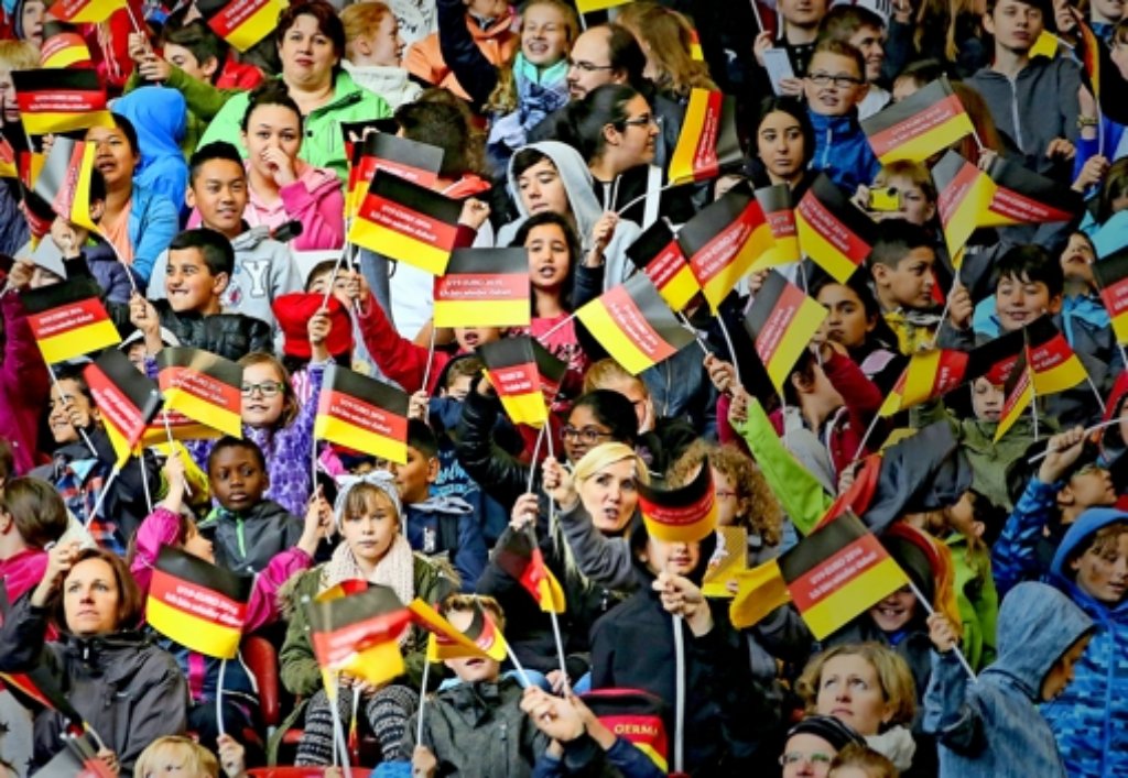 Die deutsche U16 war am Mittwoch in der Mercedes-Benz-Arena zu Gast.