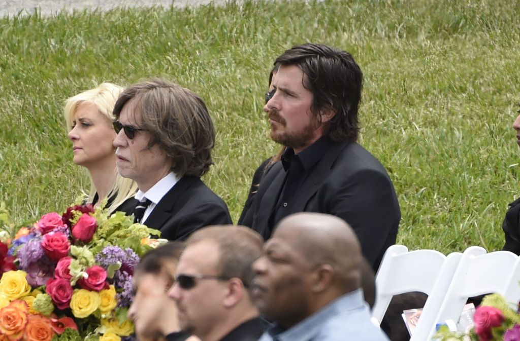 Auch Christian Bale (rechts) war anwesend.