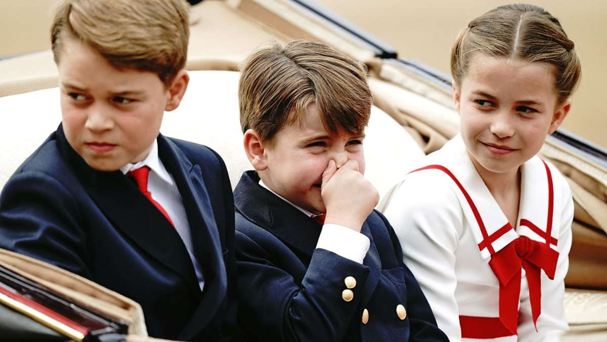 Prinz George, Prinz Louis und Prinzessin Charlotte: Zum zweiten Mal fahren sie bei „Trooping the Colour“ mit der Kutsche