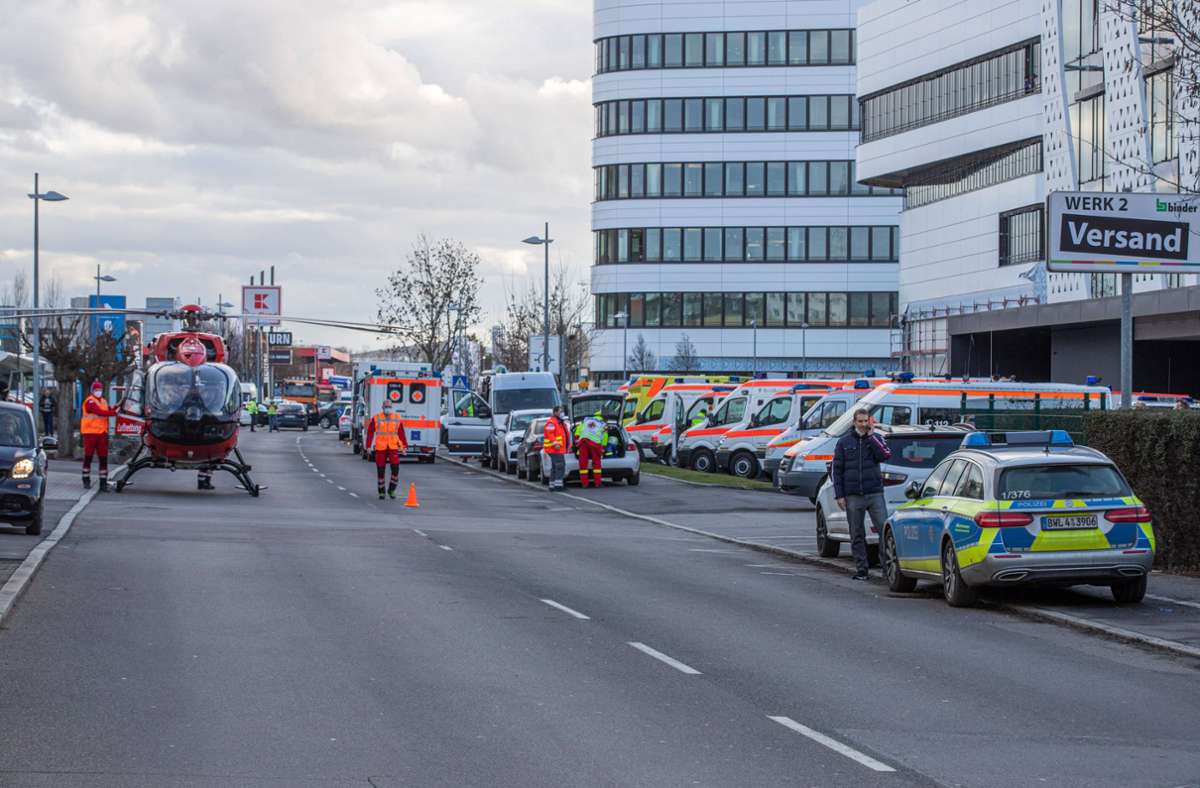 Die Lidl-Zentrale befindet sich in Neckarsulm und wurde von der Polizei geräumt.