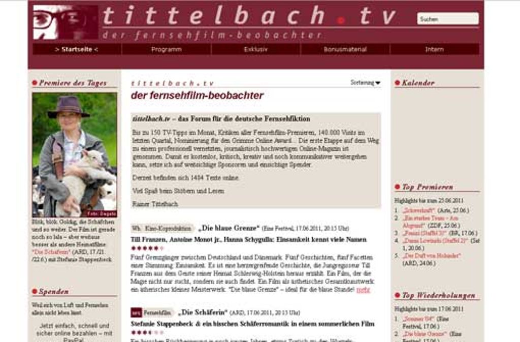 Tittelbach: Ein Journalist rezensiert deutsche Fernsehfilme.