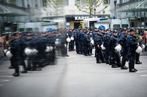 1000 Polizisten waren am Sonntag im Einsatz. Foto: dpa