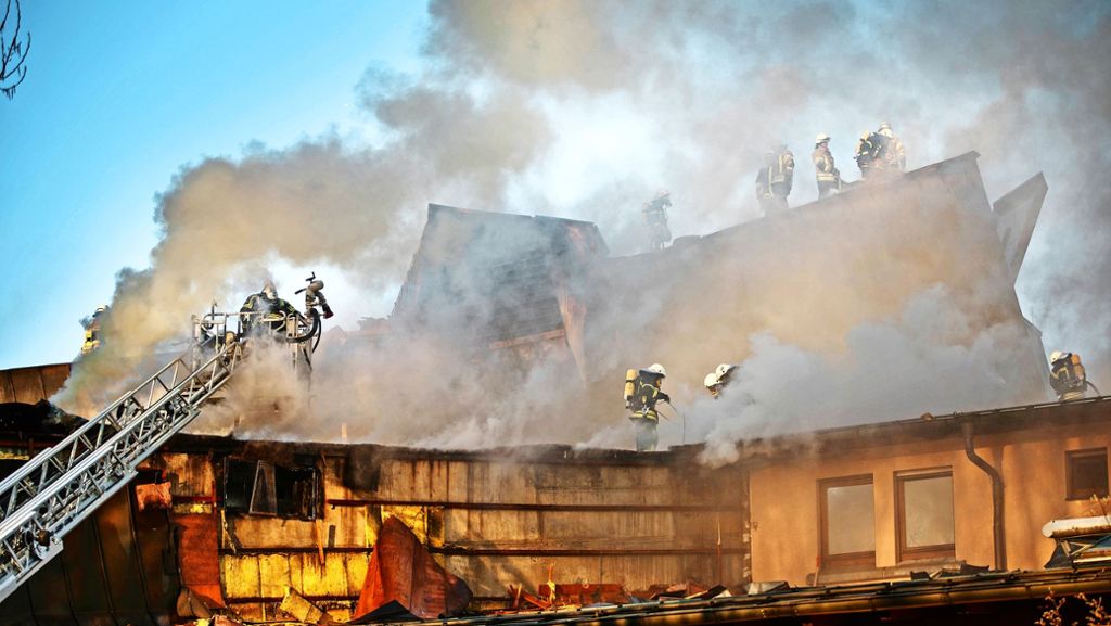 Brandstiftung am Waiblinger Bürgerzentrum: Der Schaden liegt in Millionenhöhe