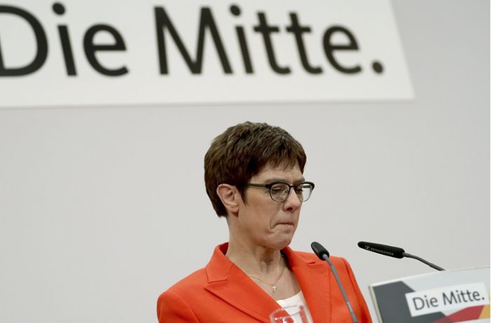 CDU-Chefin wird Parteivorsitz abgeben