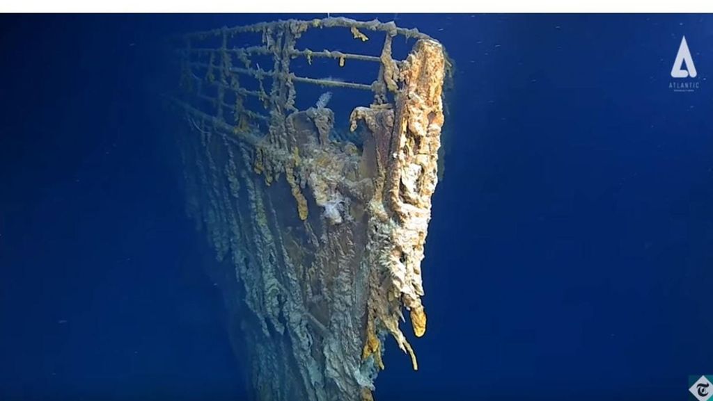 Erste Fotos der Titanic seit 14 Jahren: Wrack der Titanic löst sich komplett  auf