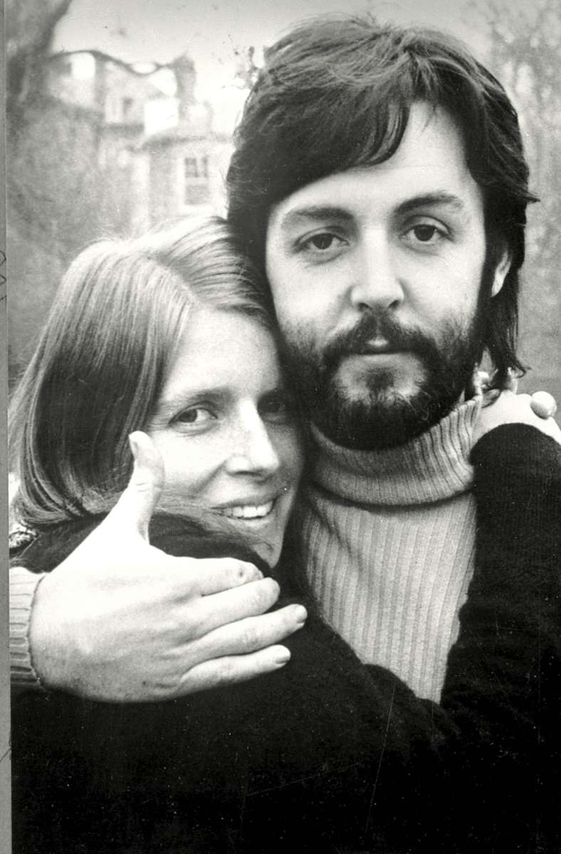 1970: Paul McCartney mit Ehefrau Linda