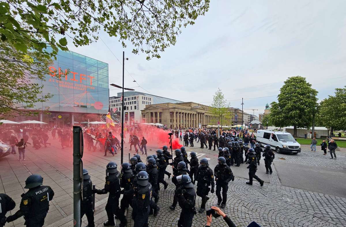 Polizeieinsatz in Stuttgart
