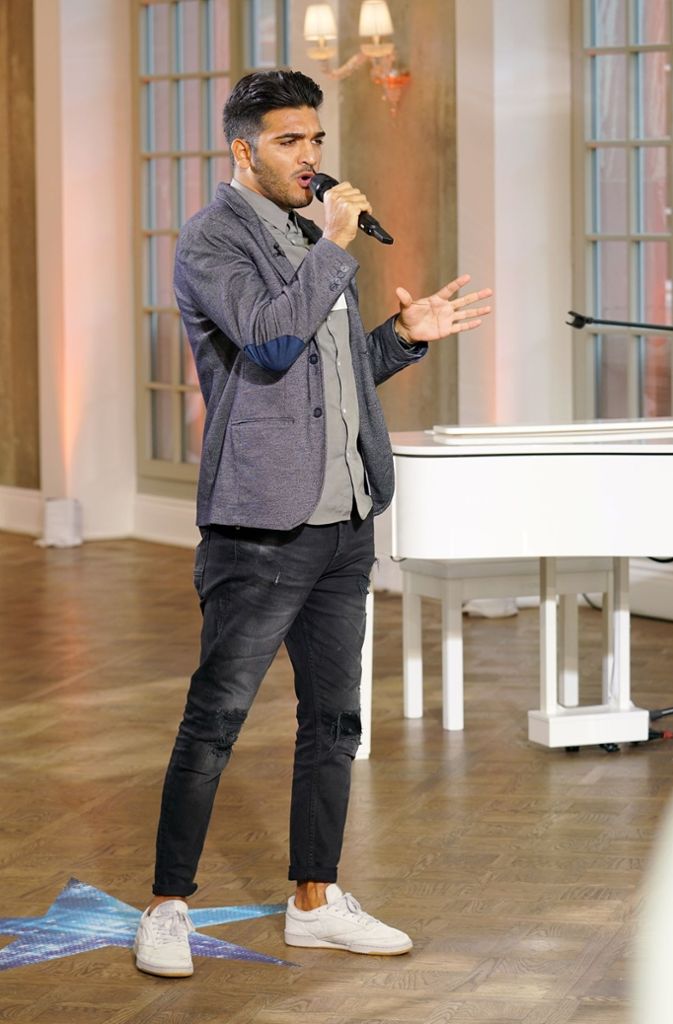 Salvatore Puleo performte „Livin’ la vida loca“ von Ricky Martin.