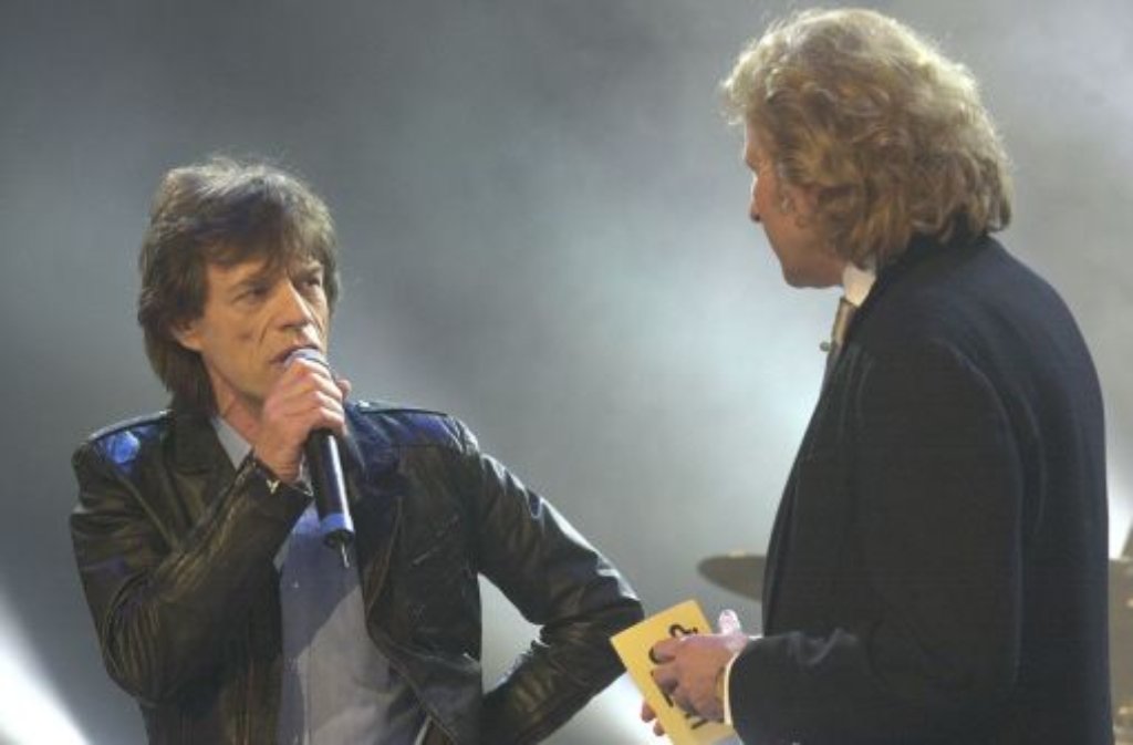 Mick Jagger schaut im Januar 2002 vorbei.