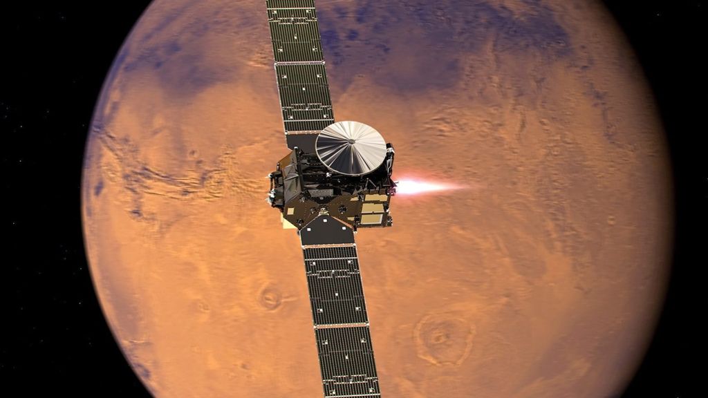 ExoMars: Raumsonde steuert Landung auf Rotem Planeten an