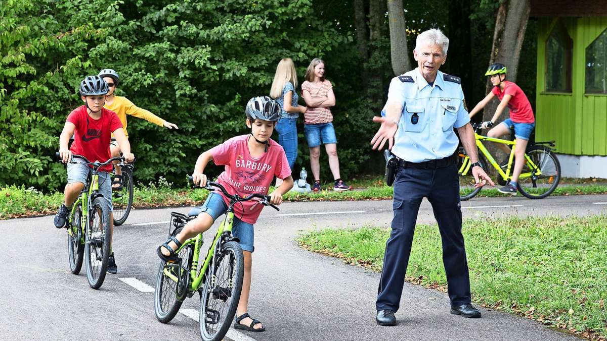 Verkehrstraining in Altbach: Damit Kinder mit dem Rad sicher unterwegs sind