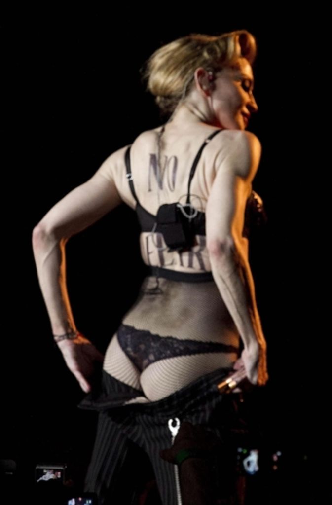 Für Furore sorgt Madonna immer wieder mit ihren freizügigen Outfits...