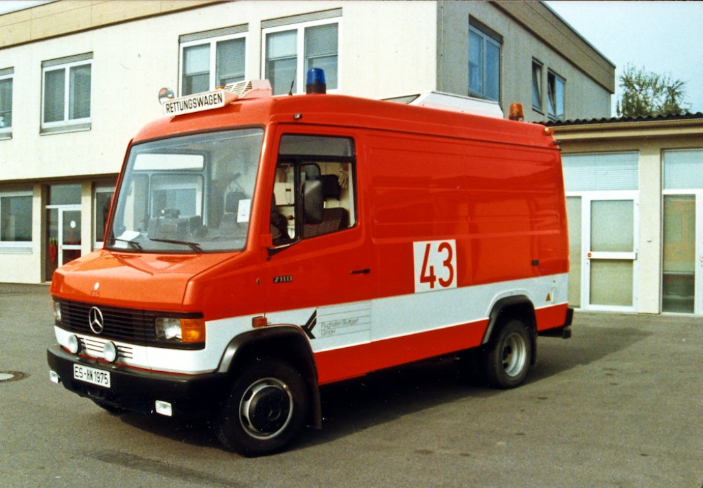 Rettungswagen RTW-2, MB 711 D, Miesen, Baujahr 1990