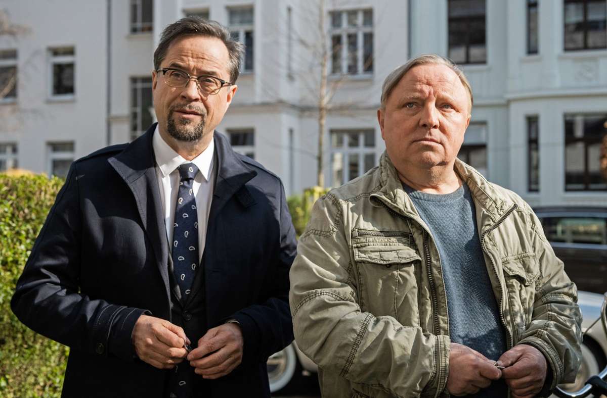 Professor Boerne (Jan Josef Liefers, links) und Kriminalhauptkommissar Frank Thiel (Axel Prahl) sind zurück.