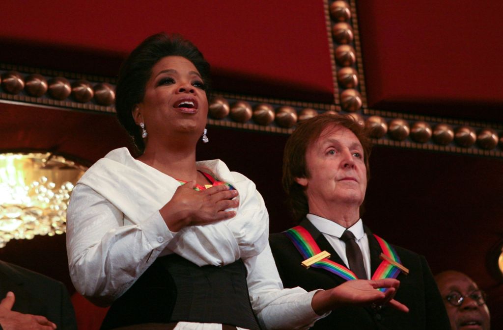 2010: Oprah Winfrey mit Paul McCartney bei der Kennedy Center Honors Gala.