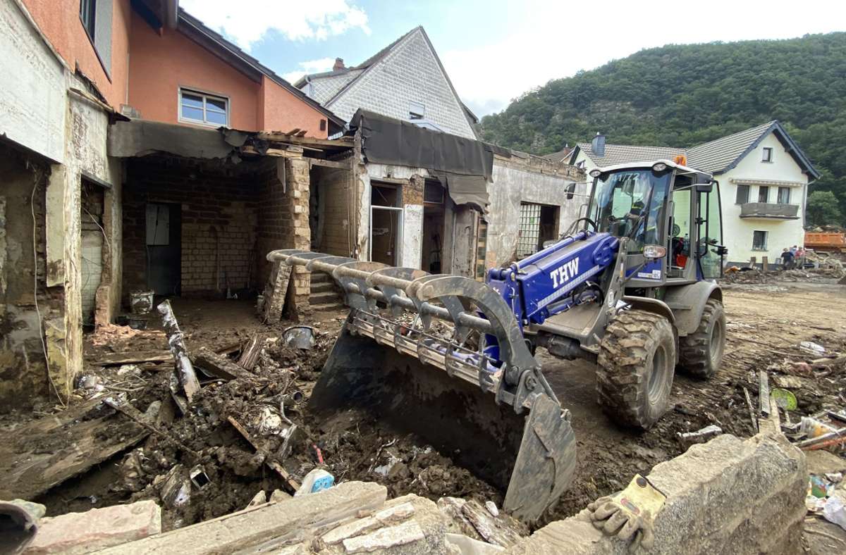 Die Leonberger haben geholfen, die Gemeinde Schuld vom Schutt zu befreien, jetzt beginnt dort der Wiederaufbau.