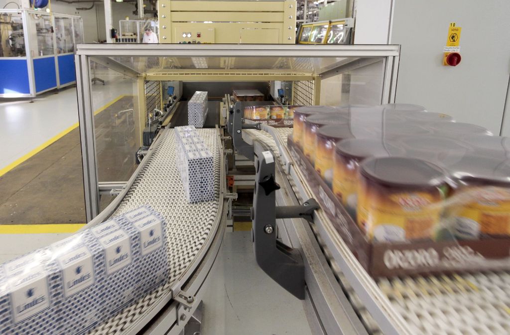 Jetzt können die Produkte das Ludwigsburger Nestlé-Werk verlassen – abgepackt und transportbereit.