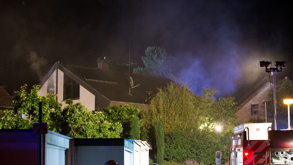 Feuer in Aspach: Einfamilienhaus in Brand gesetzt