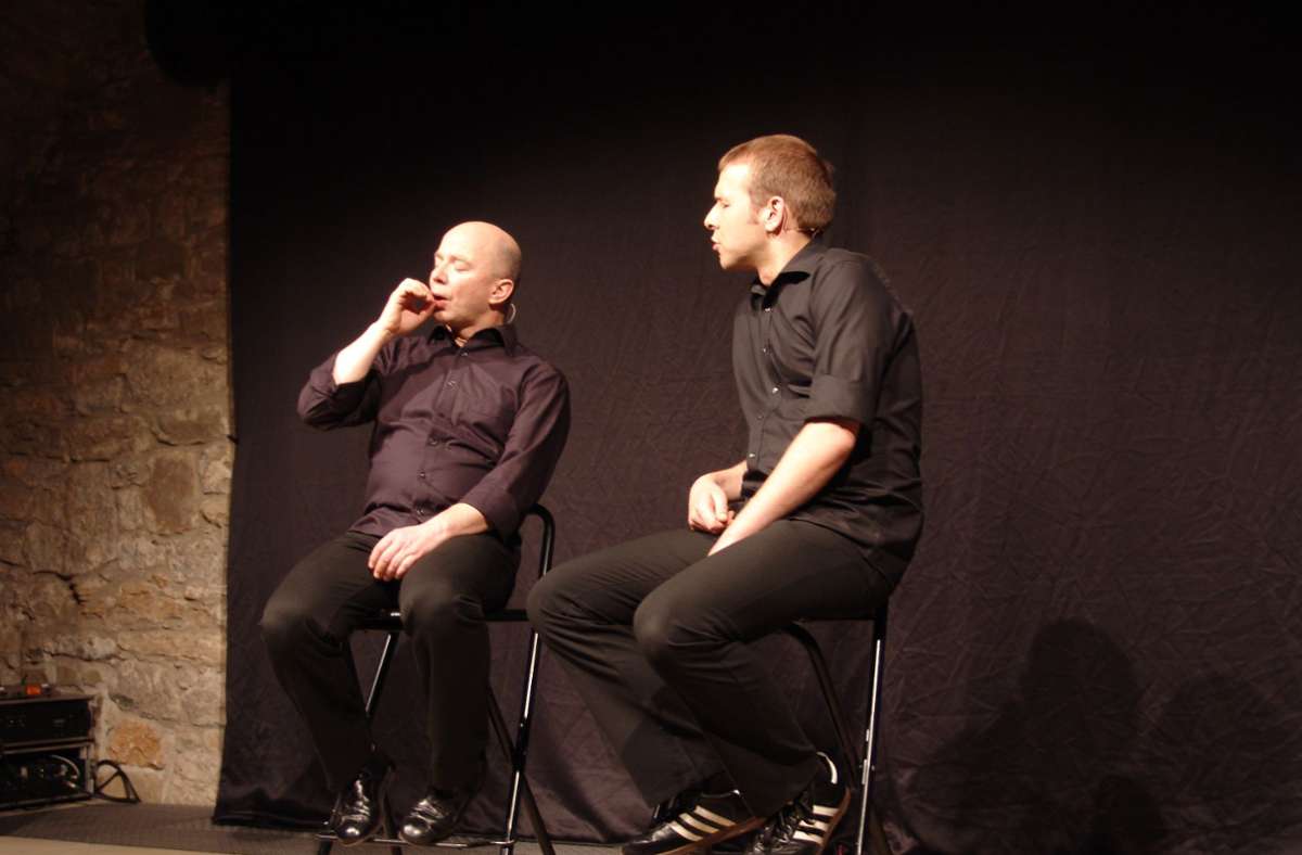 Mit dem Komikerkollegen Udo Zepezauer (l.) trat Helge Thun jahrelang als „Helge und das Udo“ auf.