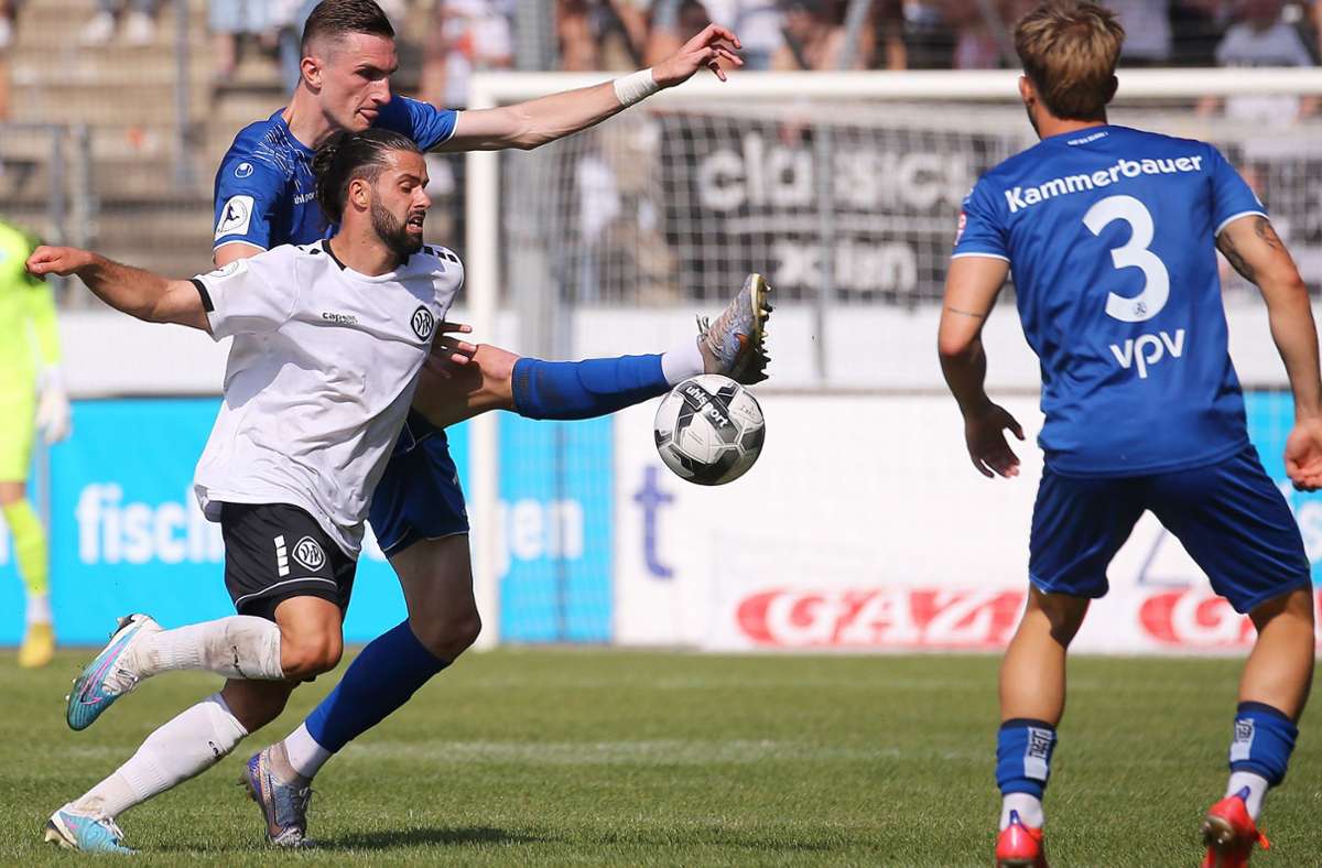 Stuttgarter Kickers gegen TSG Hoffenheim II Kickers gewinnen knapp zuhause 