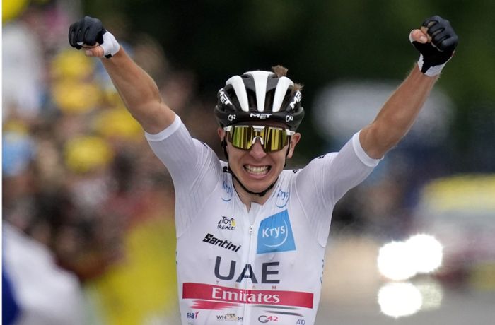 Tour de France: Tadej Pogacar  stürmt am längsten Tour-Tag ins Gelbe Trikot