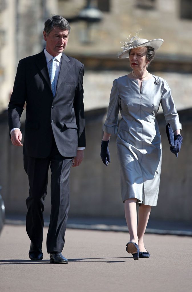 Prinzessin Anne, die Schwester der Queen, wurde begleitet von ihrem Mann, dem Vizeadmiral Timothy Laurence.