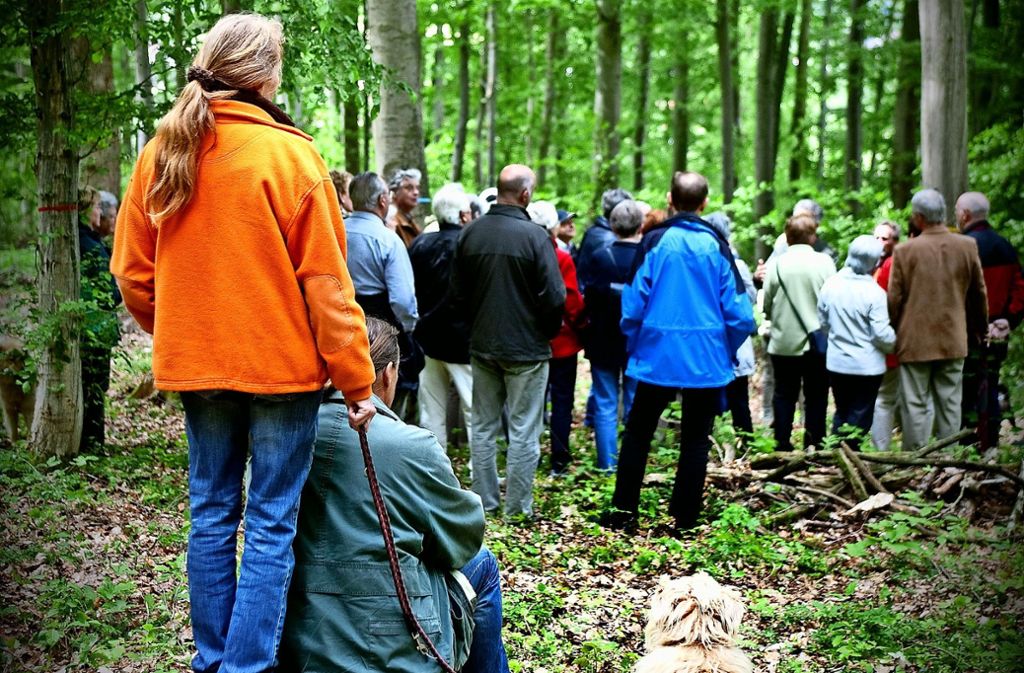 Eröffnung eines Friedwalds im Kreis Göppingen im Jahr 2012 Foto: Archiv Rudel