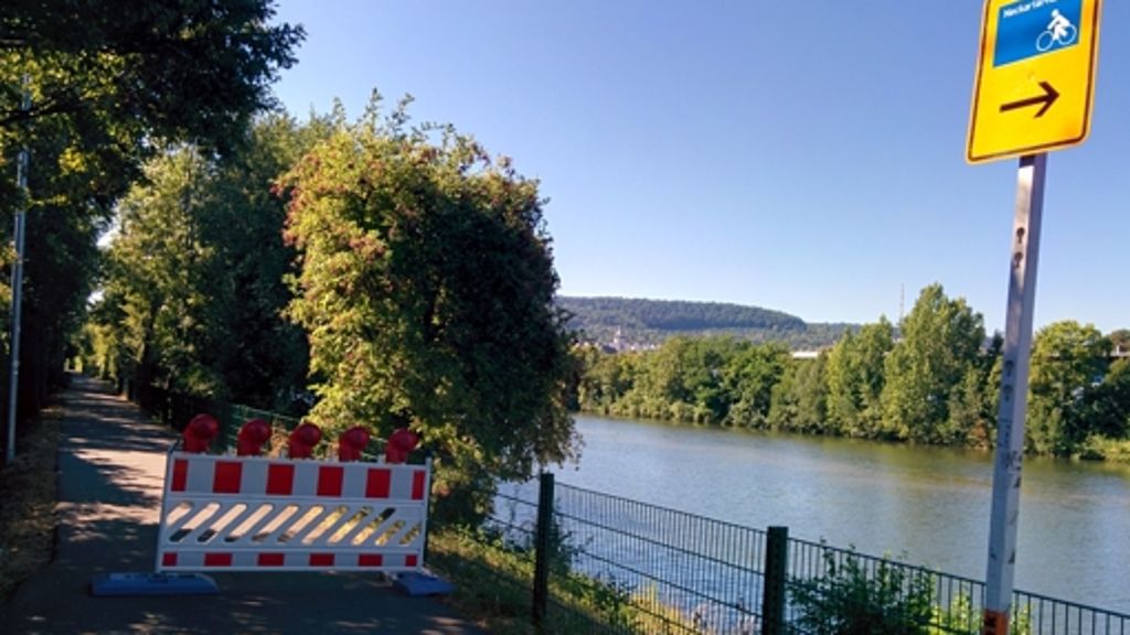 Bauarbeiten zwischen Untertürkheim und Cannstatt: Neckartal-Radweg bis September gesperrt