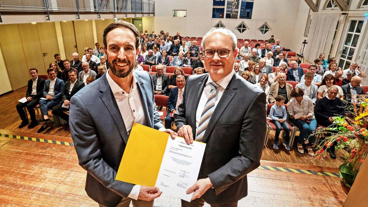 Amtseinsetzung in Korntal-Münchingen: Ein Bürgermeister vor vielen Herausforderungen