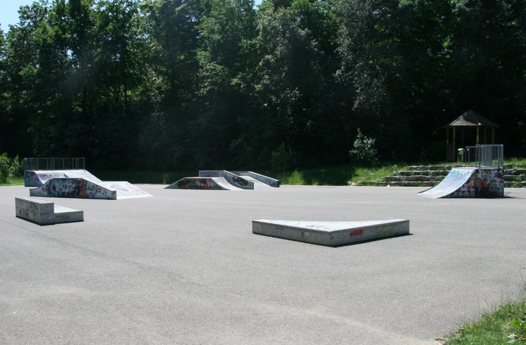 Der Degerlocher Skatepark ist klassisch gehalten. Die verschiedenen Hindernisse, sogenannte „Obstacles“, sind denen im normalen Straßenverlauf nachempfunden. Zum Beispiel hat ...
